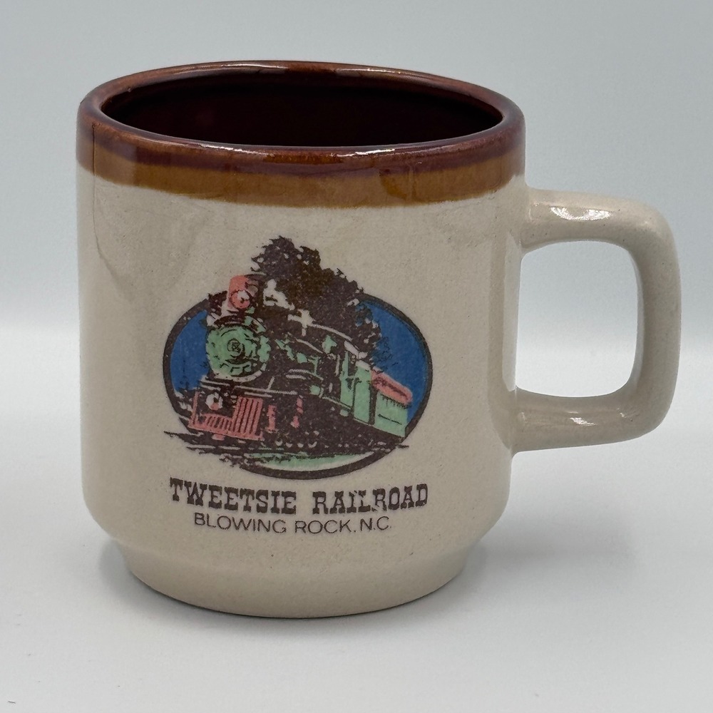 Vintage Tweetsie Railroad Blowing Rock NC Souvenir Mug Steam Train Locomotive‎